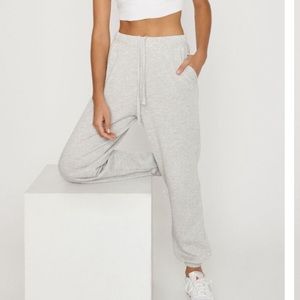 Garage Boyfriend Joggers - Heather Grey